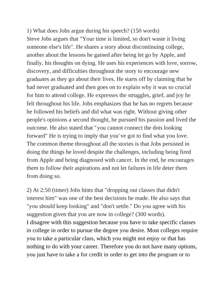 Jobs - Commencement Speech