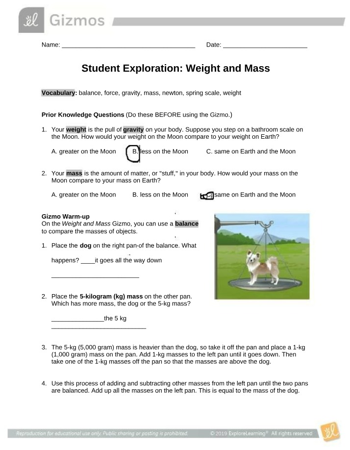 Weight, Mass, Gravity, and Measuring