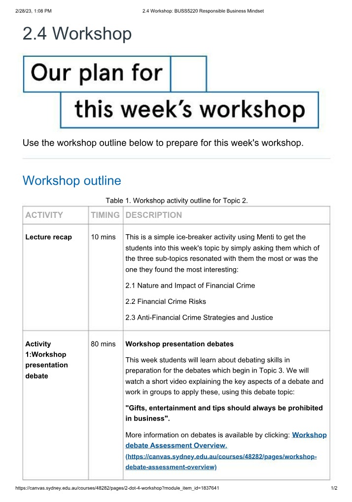 Responsible Business Mindset Workshop 2.4