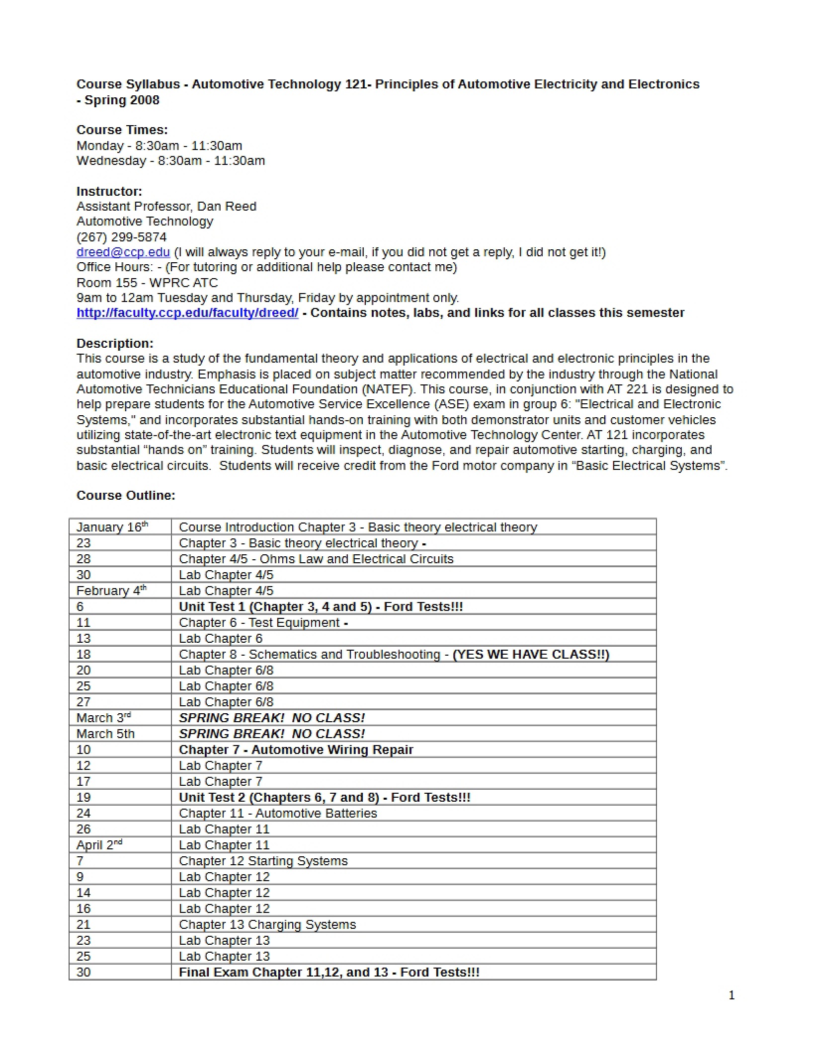 Charging Systems Chapter 7a
