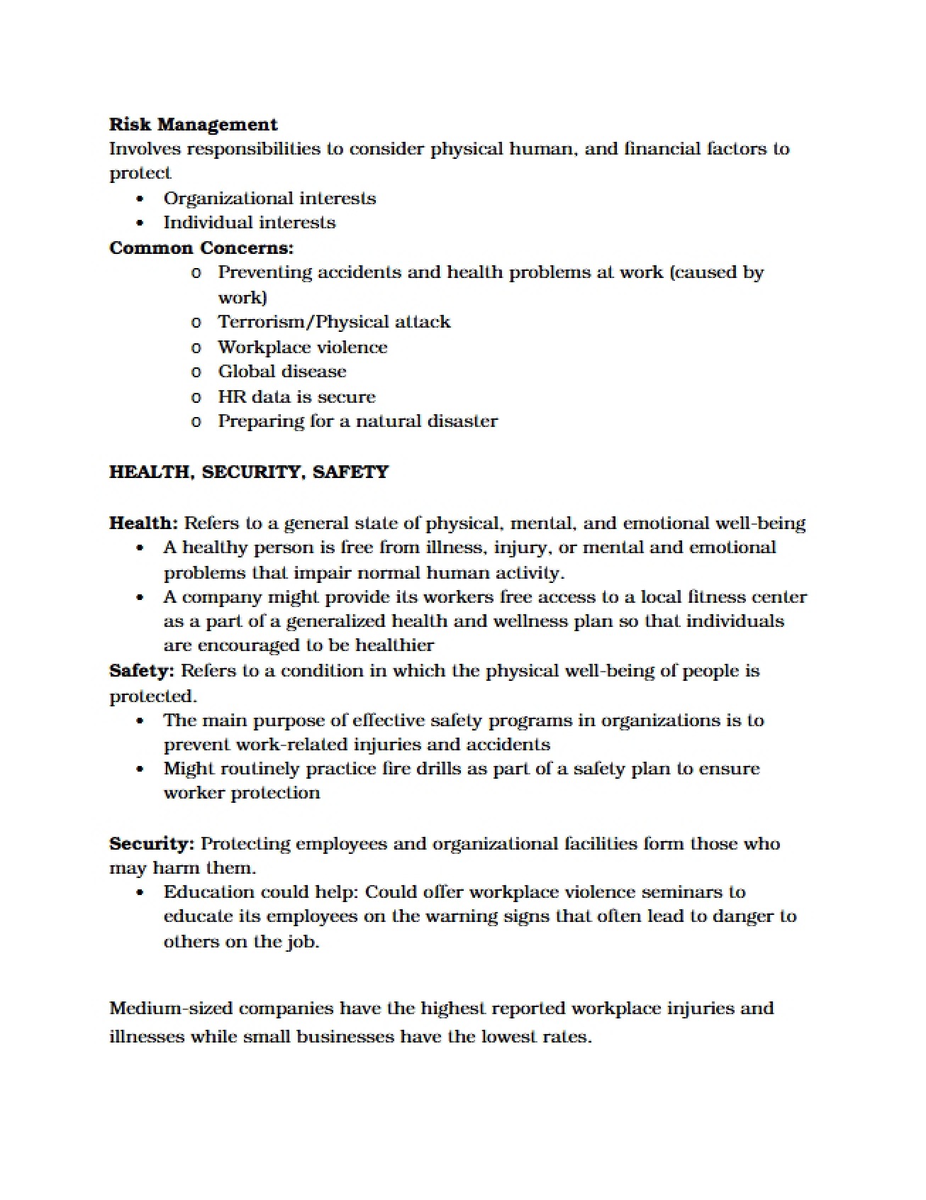 Risk Management Strategies