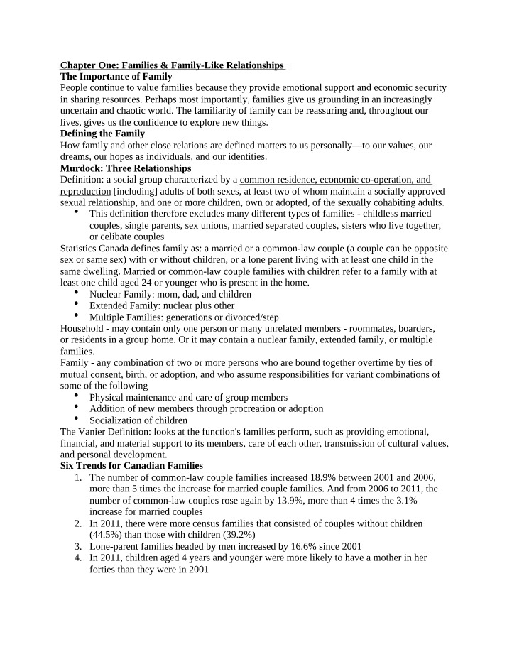 FRHD1020 - Textbook Notes