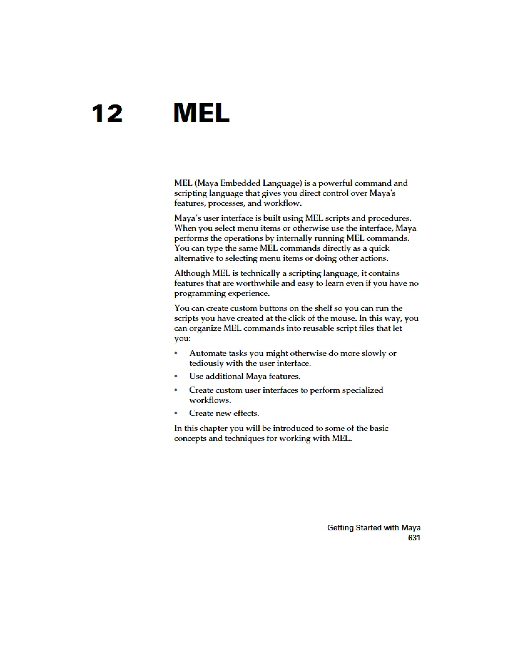 Basics of MEL