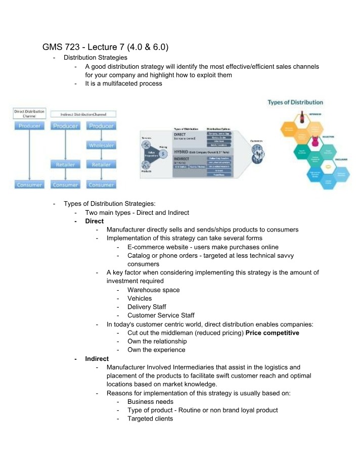 Distribution Strategies - Direct vs Indirect