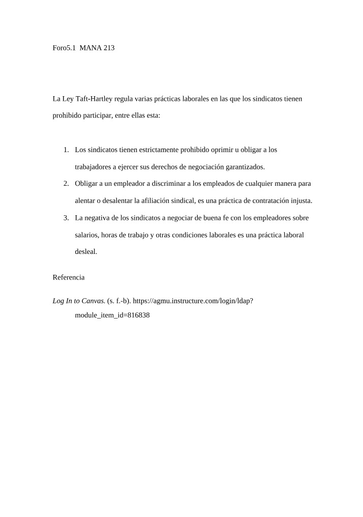 Ley Taft-Hartley y prácticas laborales desleales