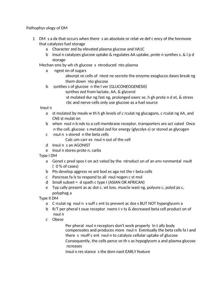 Week 6A DM Quiz (NURS 549)