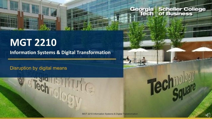 Disruption and Digital Transformation
