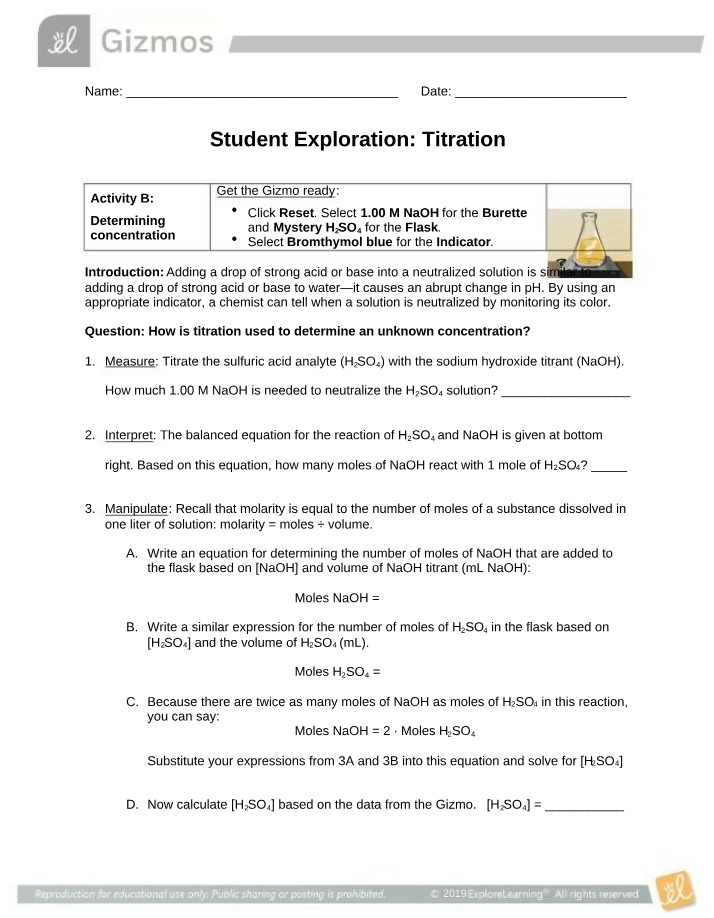 Determining Unknown Concentration through Titration