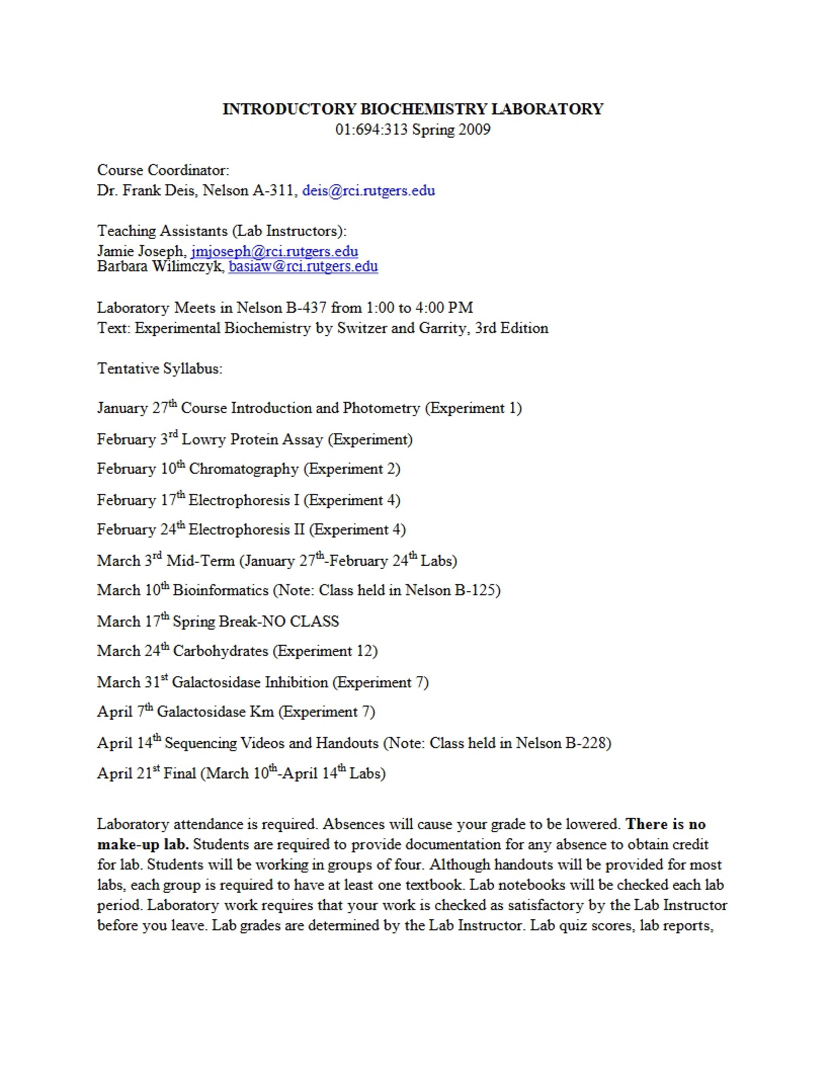 Course Syllabus MBB 313