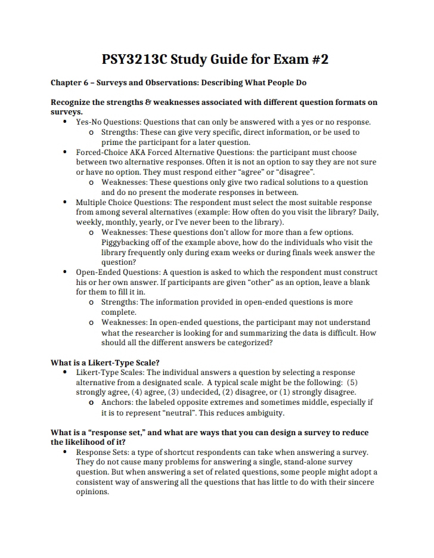Exam 2 Guide