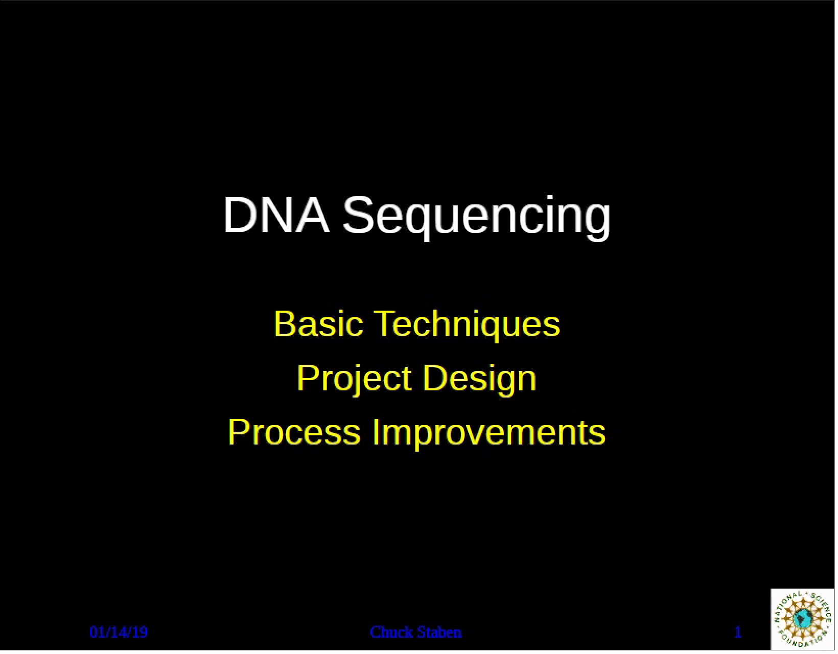 Sequencing DNA Techniques