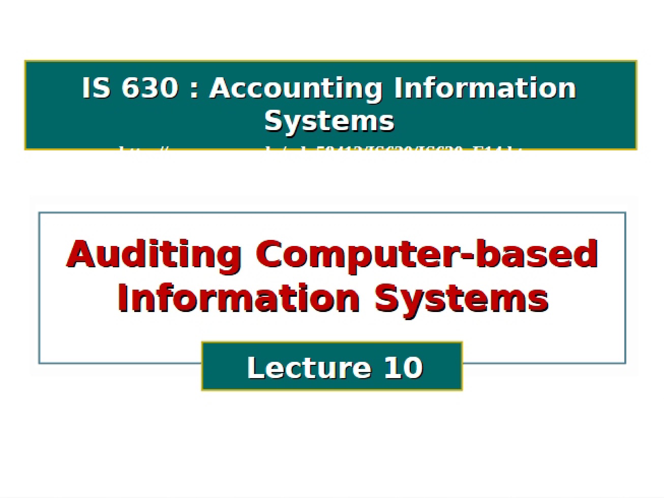 Computer-Based Info Systems Auditing