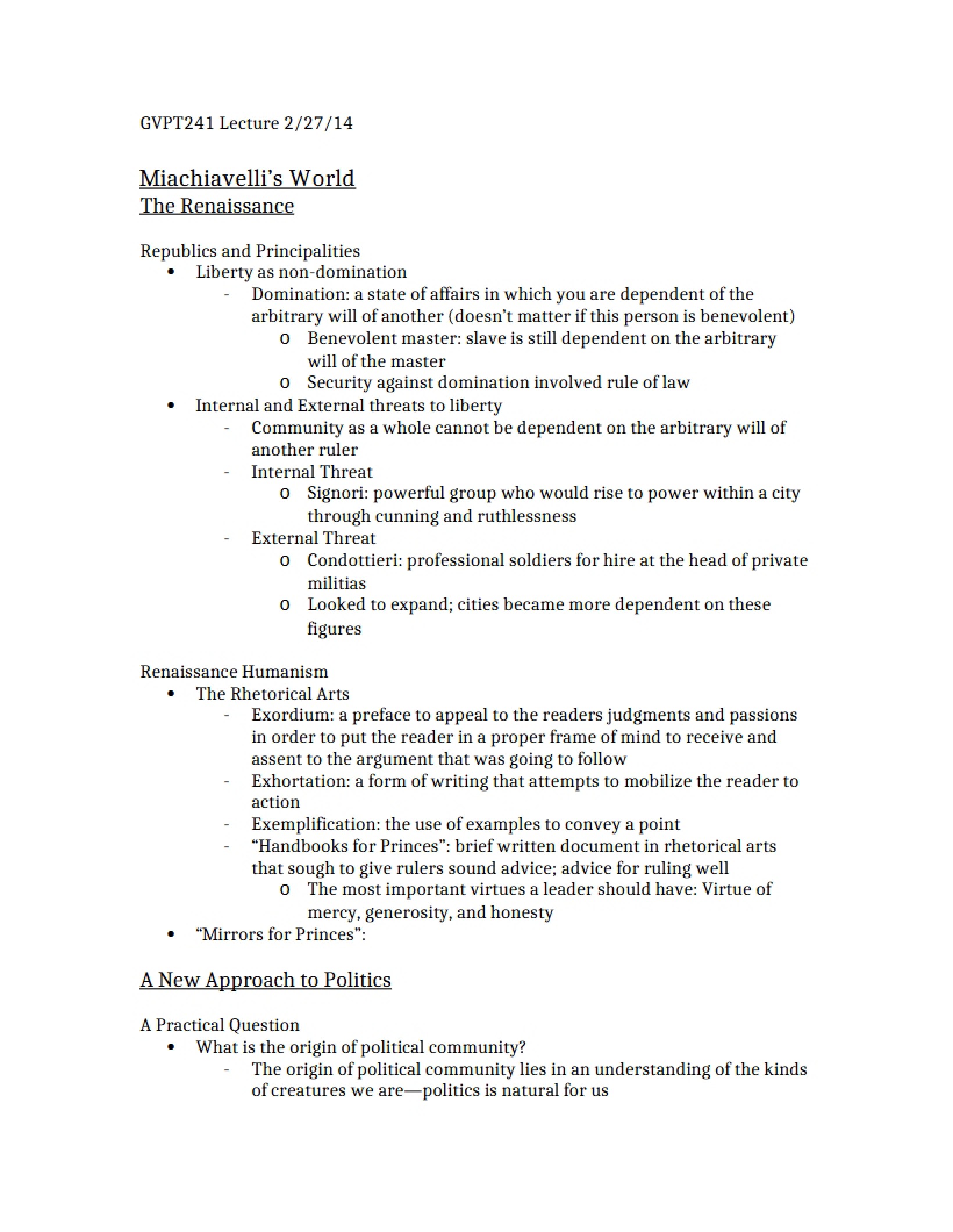 World of Machiavelli
