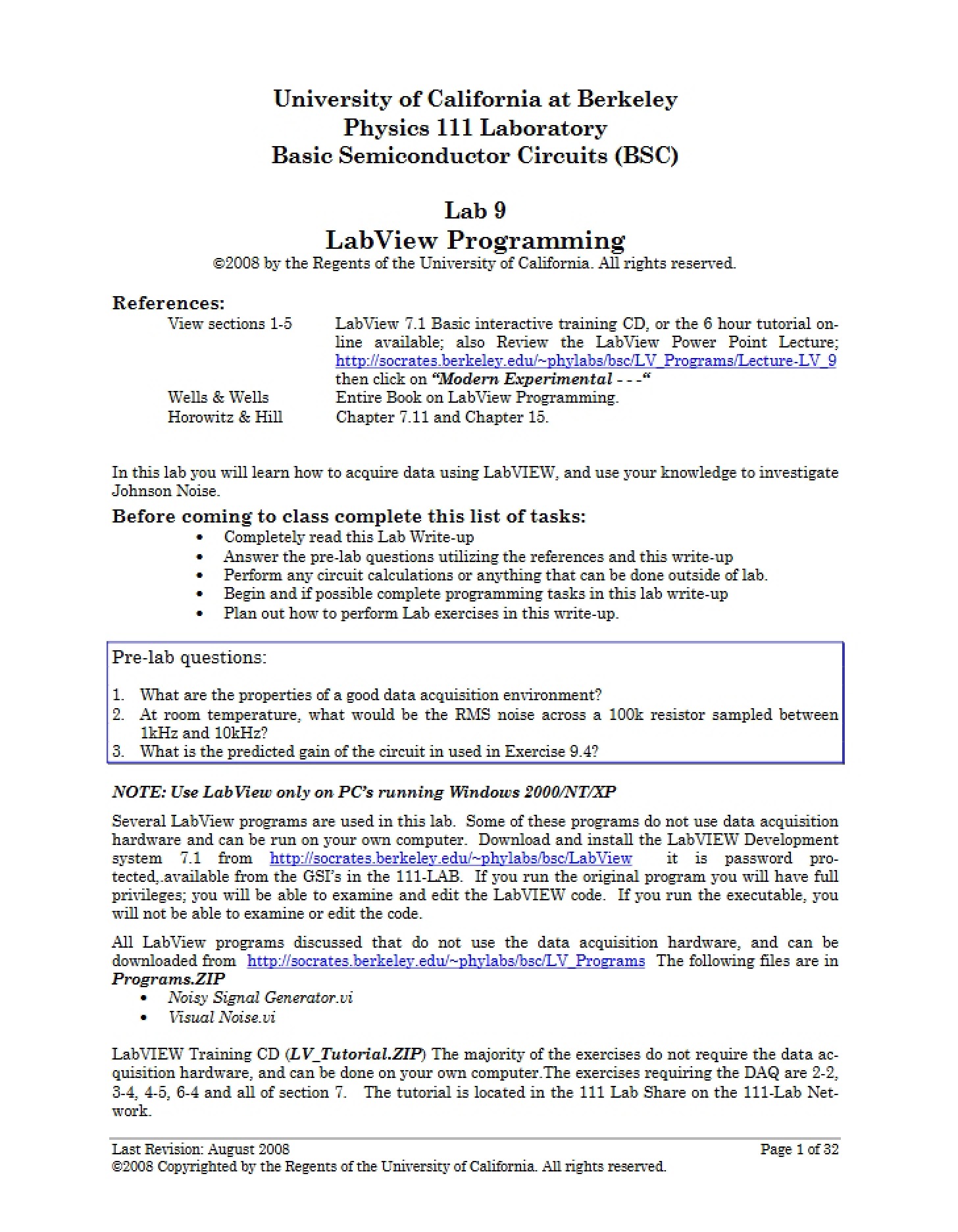 LabView Programming Ninth Laboratory