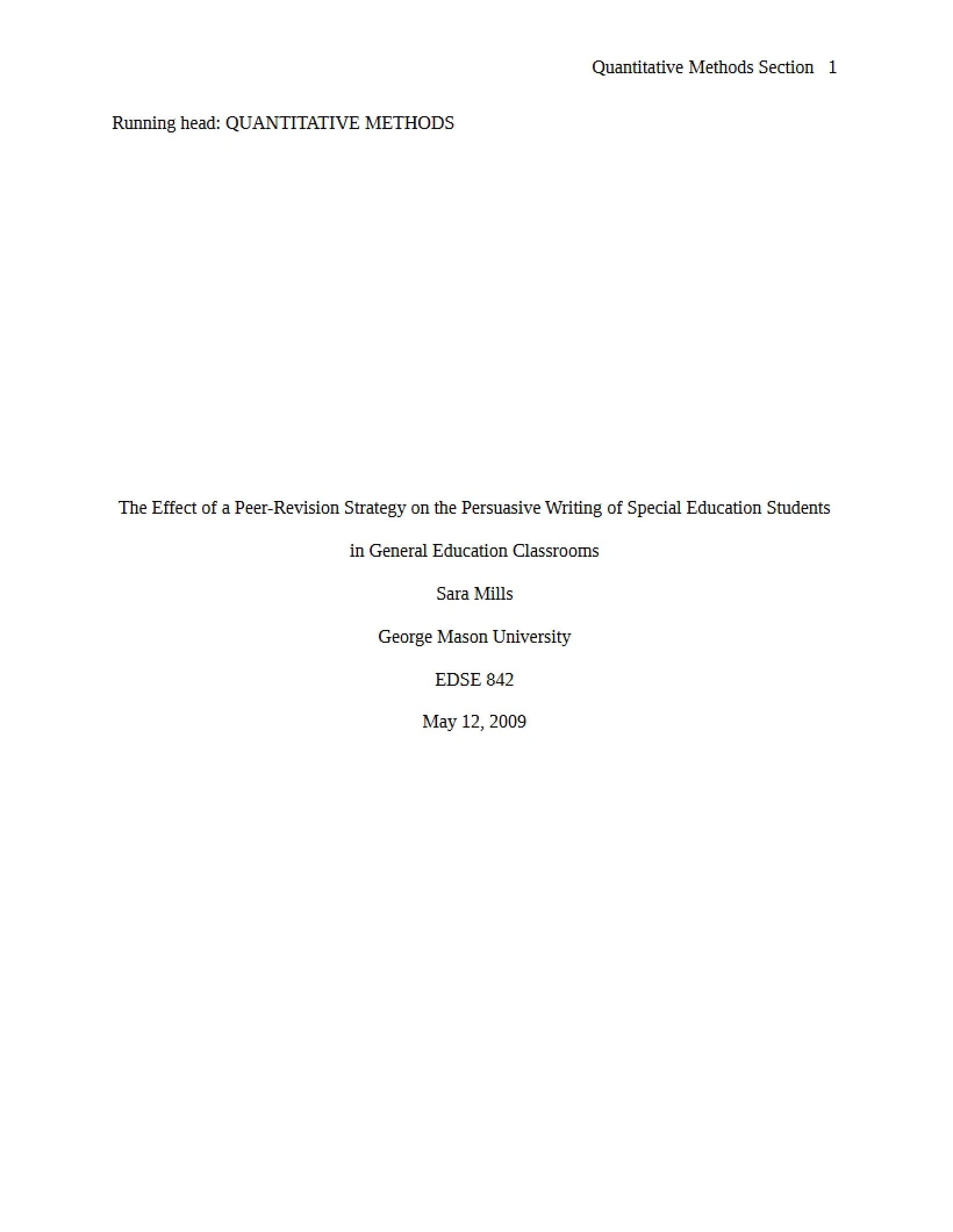 Special Education Persuasive Writing Peer-Revision Strategy Effects