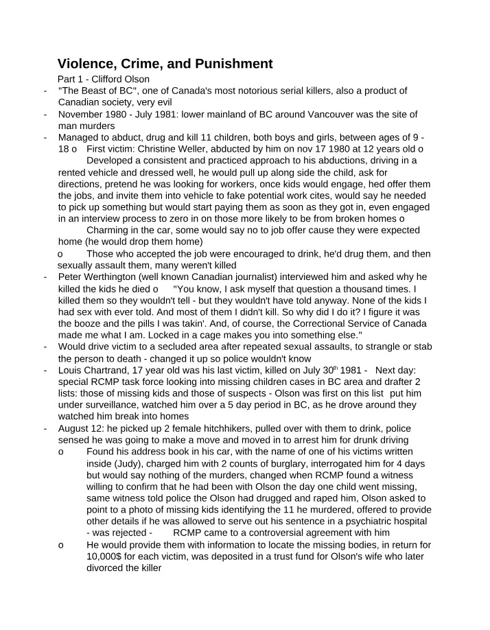 NO105 Class Notes