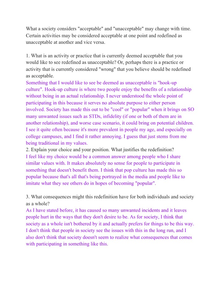 Response to Deviance
