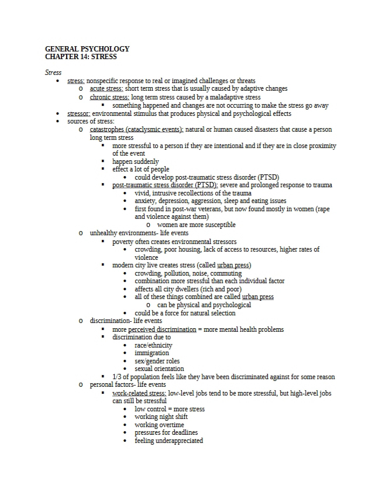 Notes for Chapter 14