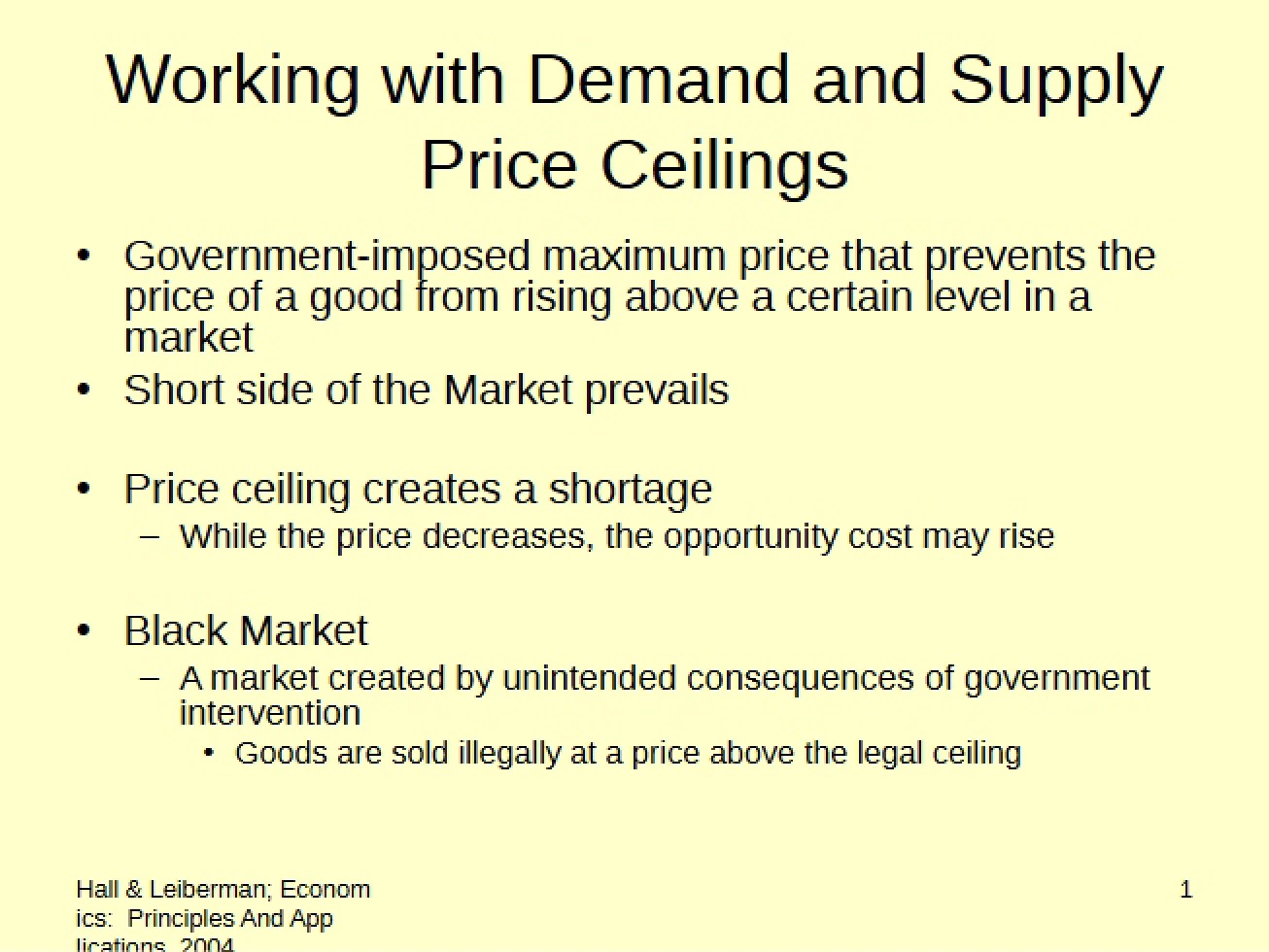 Fourth Lecture in the Microeconomics Series