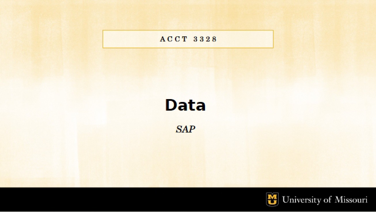 SAP Data SV Part 2