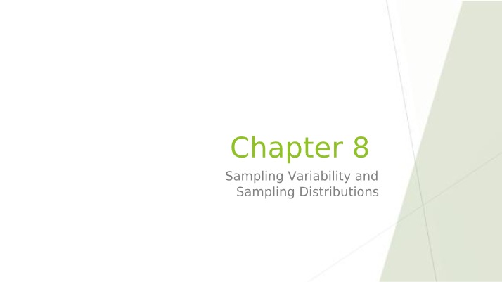Statistics Chapter 8