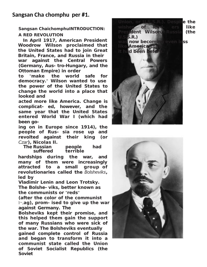 The Red Revolution - How the Bolsheviks Transformed the World