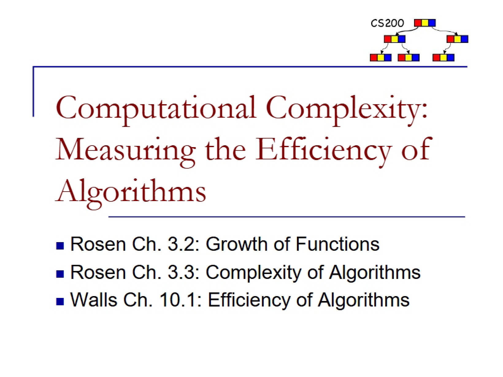 Complexity in Computation