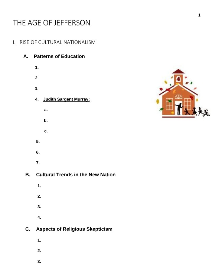 Notes on The Age of Jefferson