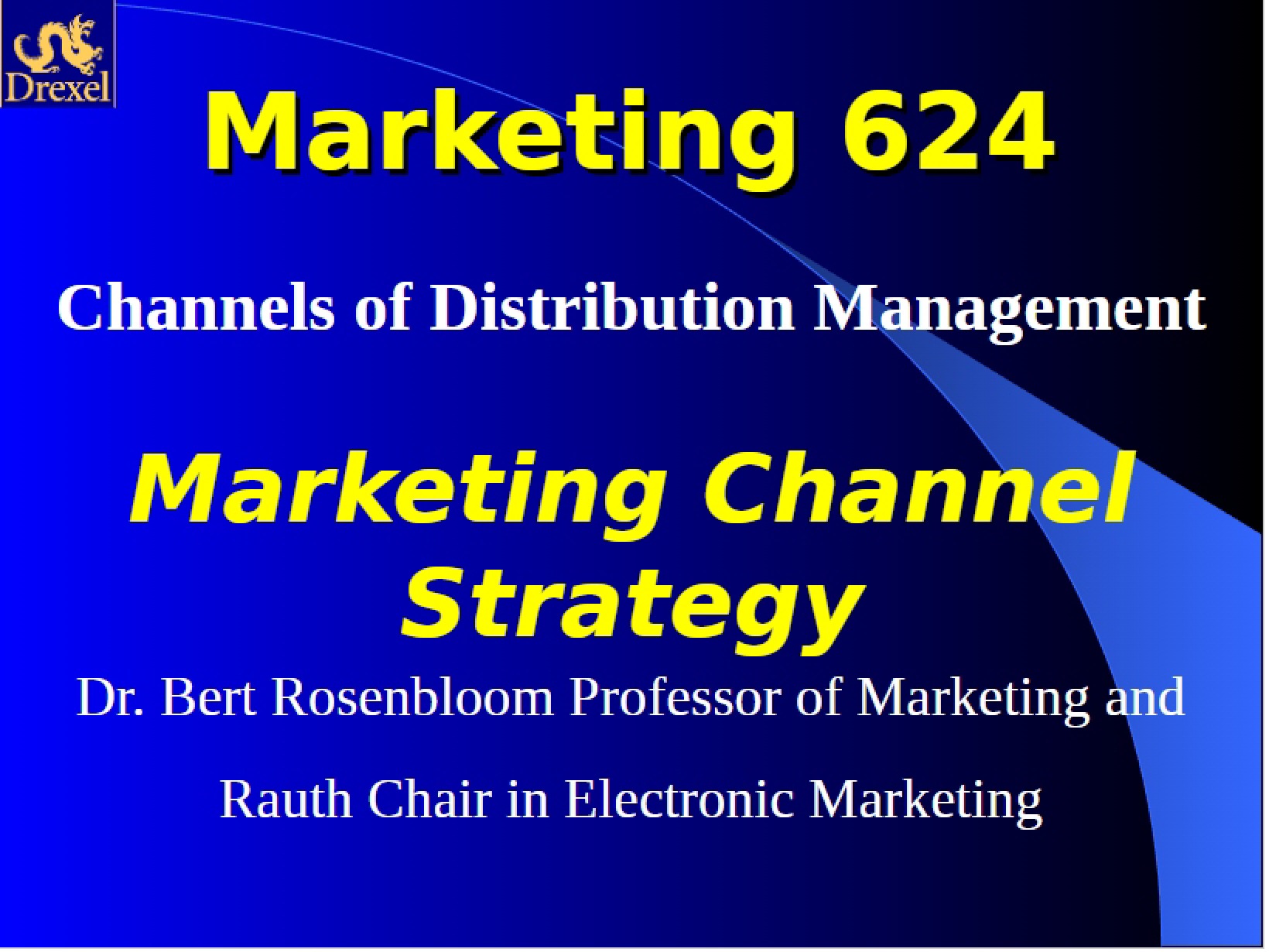 Strategy for Marketing Channels