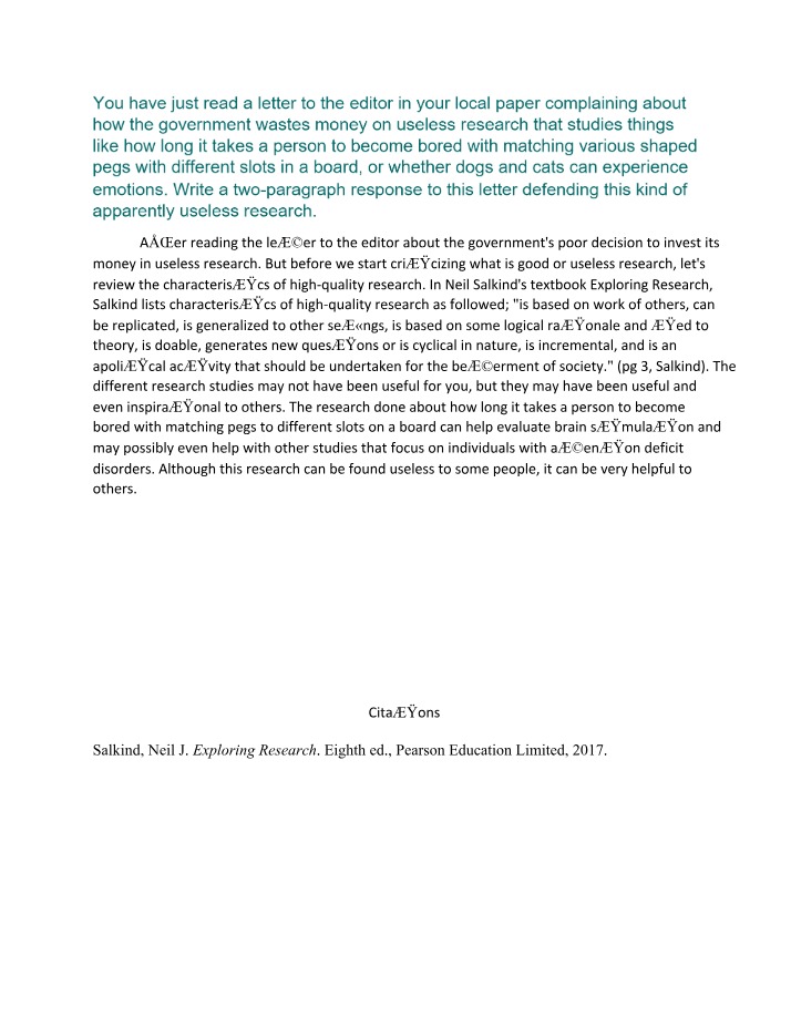 Useless Research - Defending Its Importance