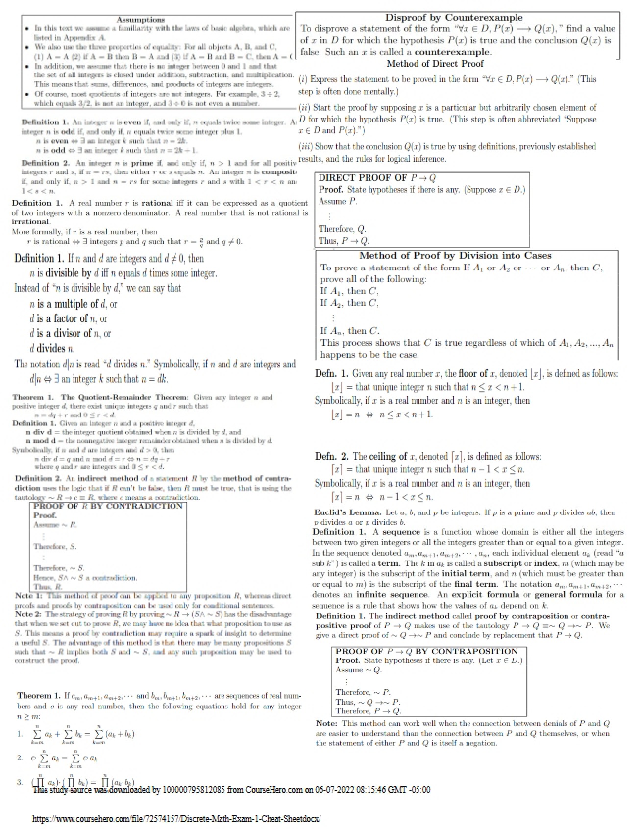 Discrete Math Notes