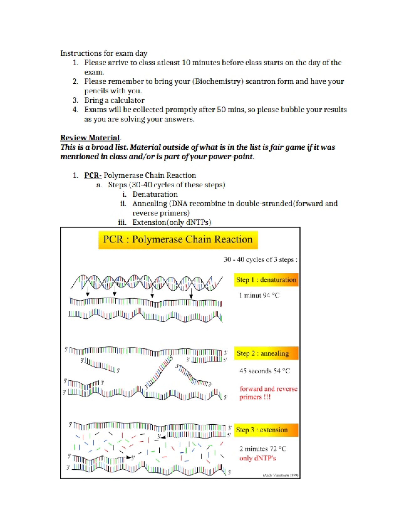 Review Sheet for Third Exam