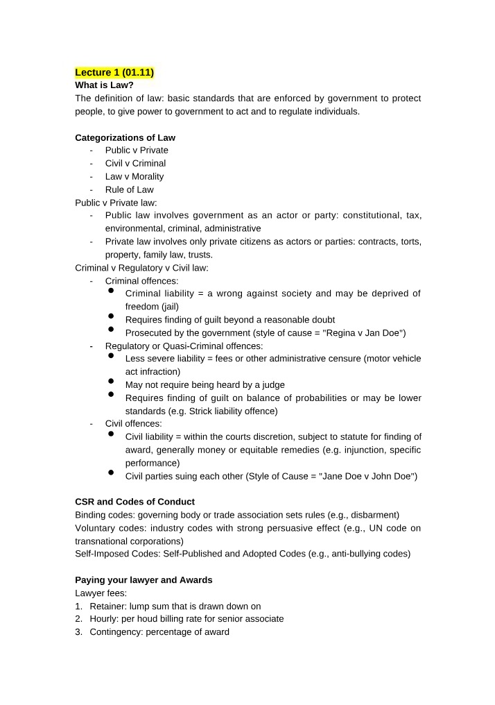 Lecture Notes for Comm 393