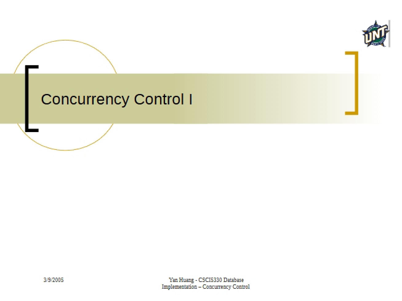 Concurrency Control