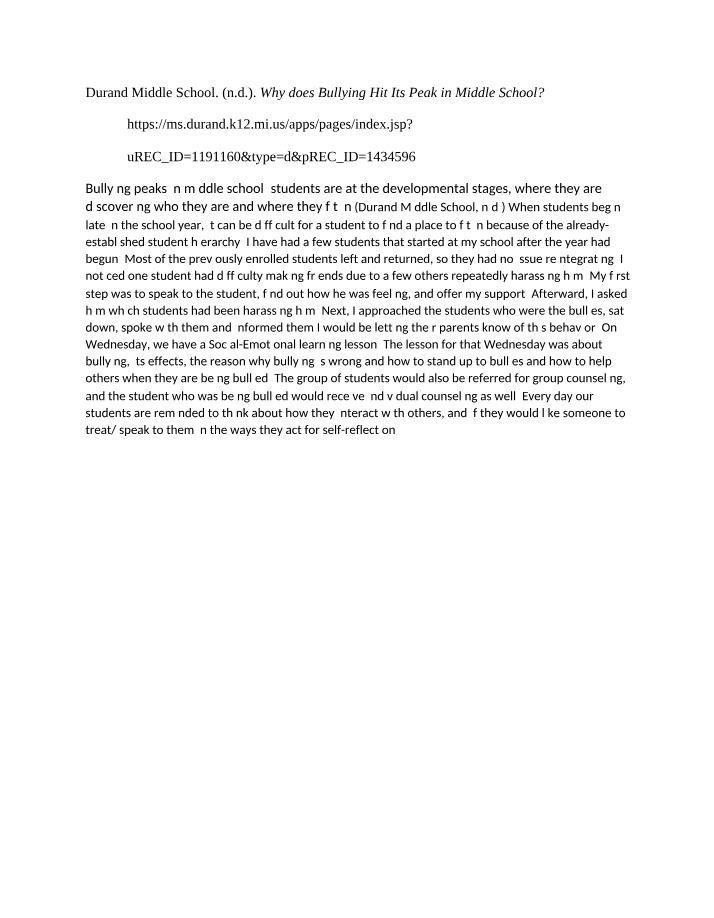 Why Bullying Hits Its Peak in Middle School
