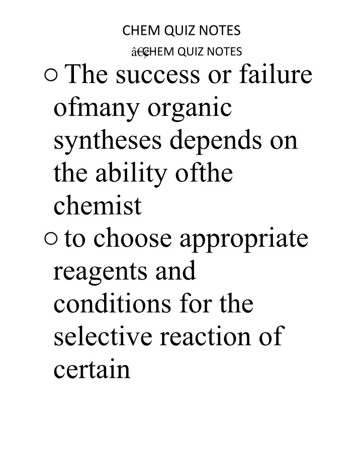 Choosing Reagents and Conditions for Selective Organic Synthesis