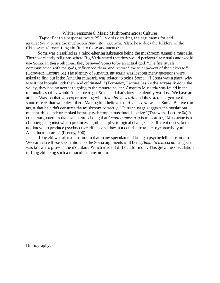 HUMS 150B1 - Written Response 6