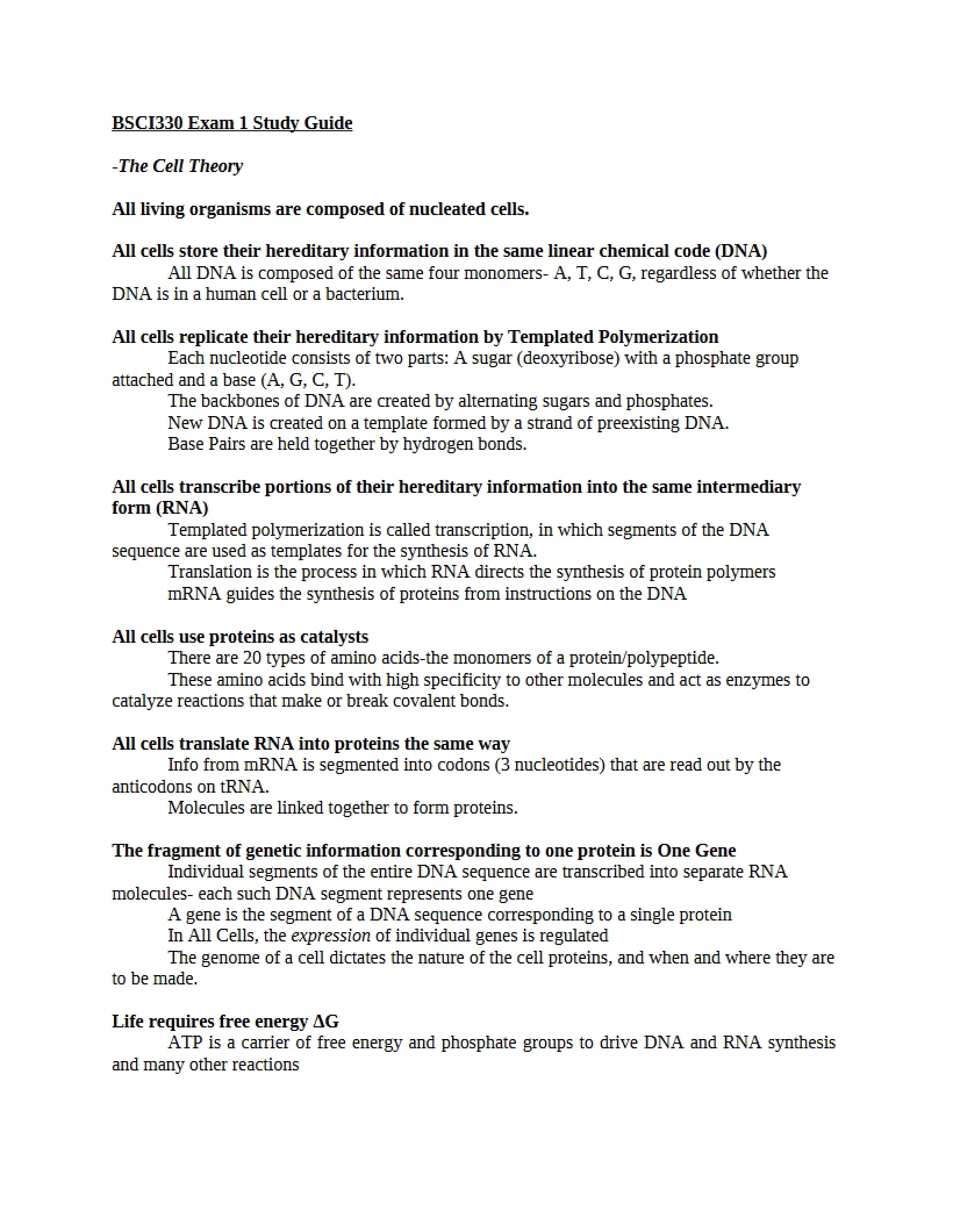 Foundational Principles of Cell Theory