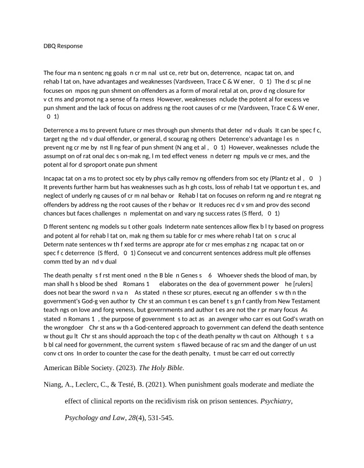 CJUS 500 Course Work (CJW5)