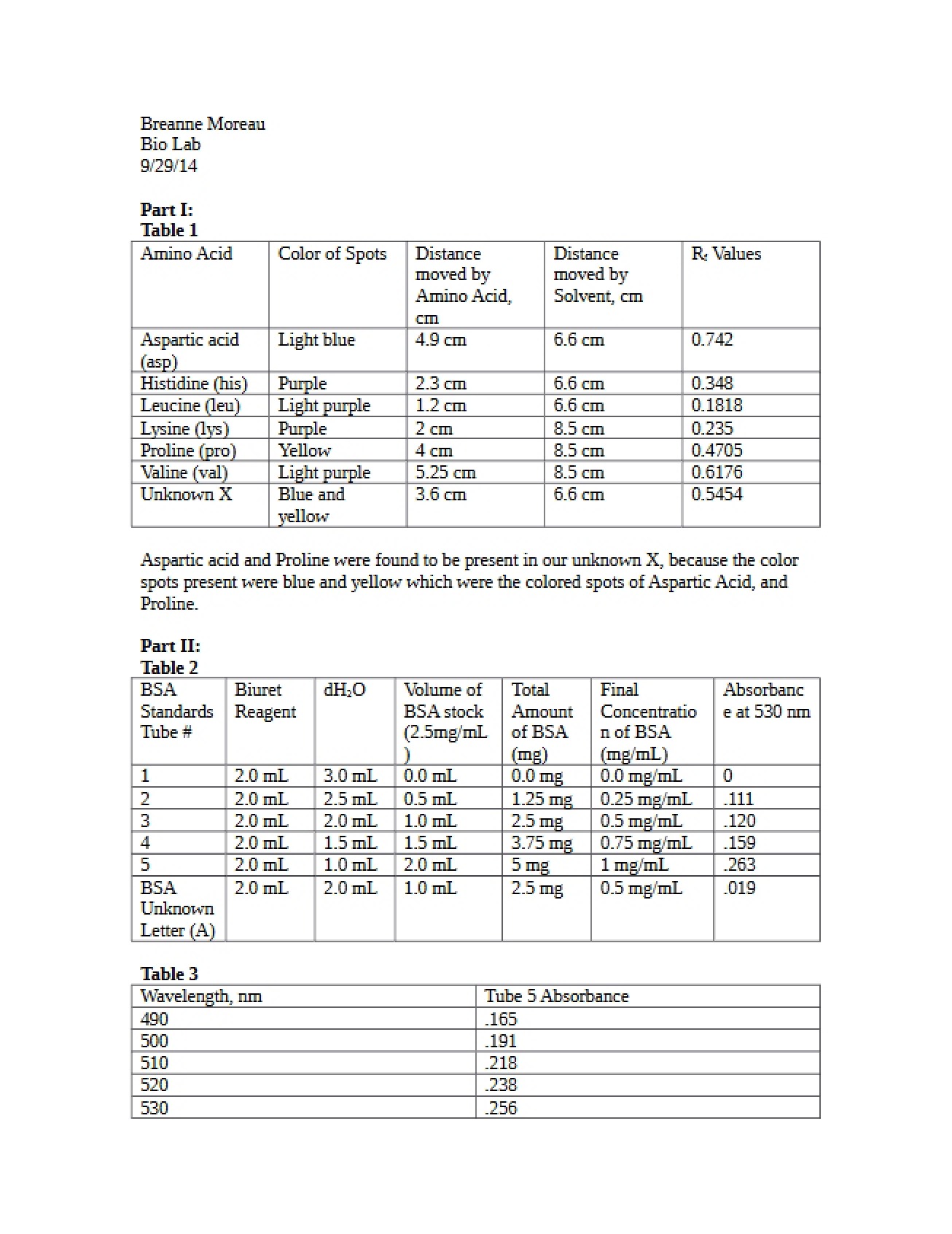 Third Biology Lab Assignment