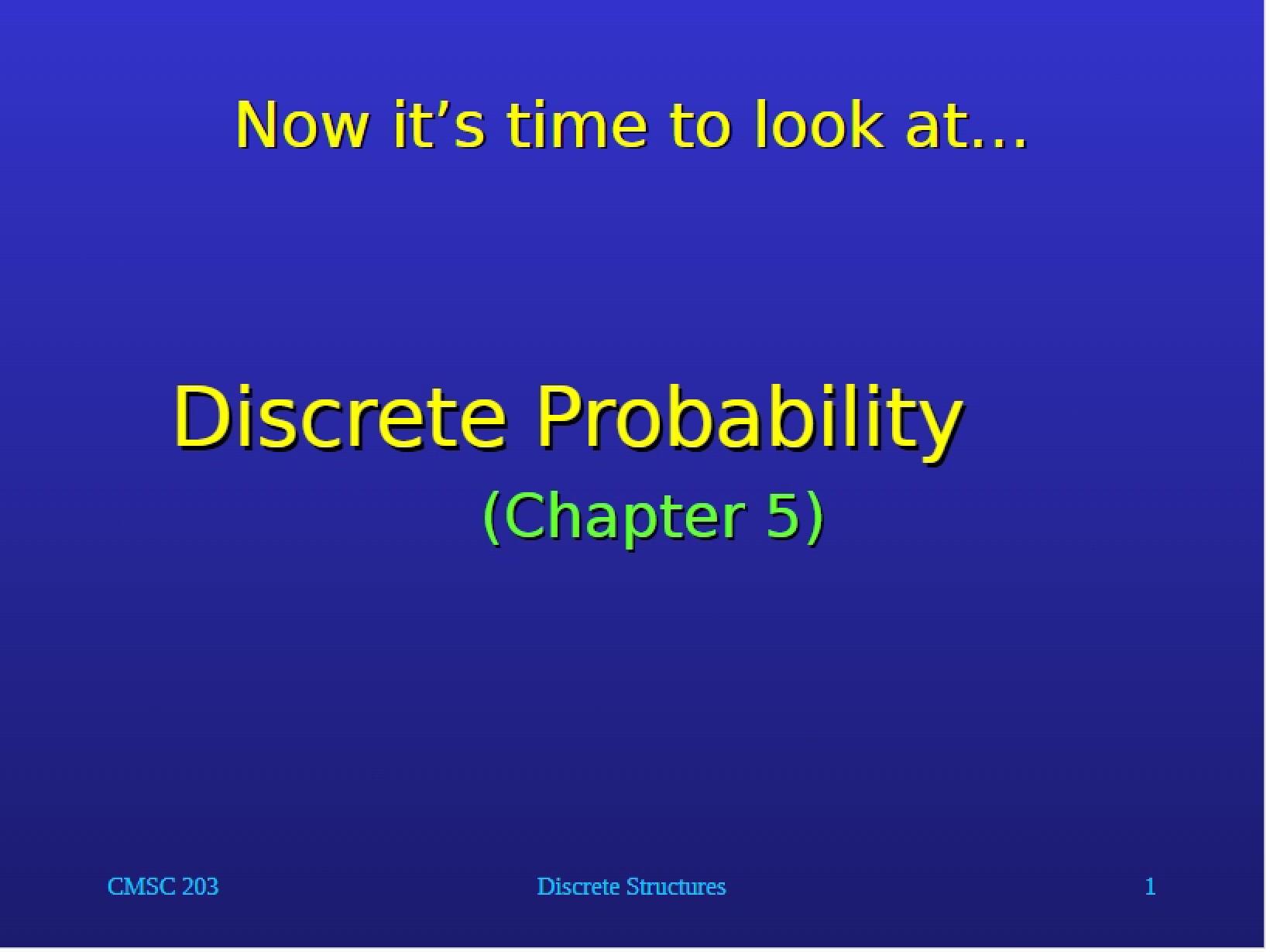 Probability in Discrete Math