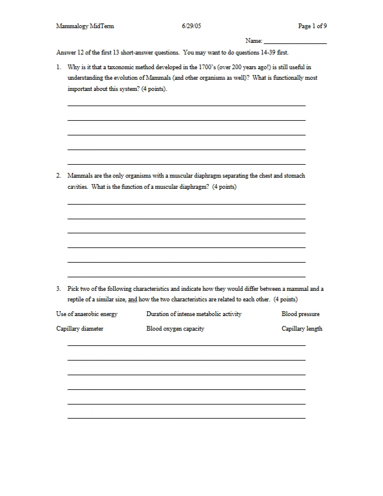 Examination 2