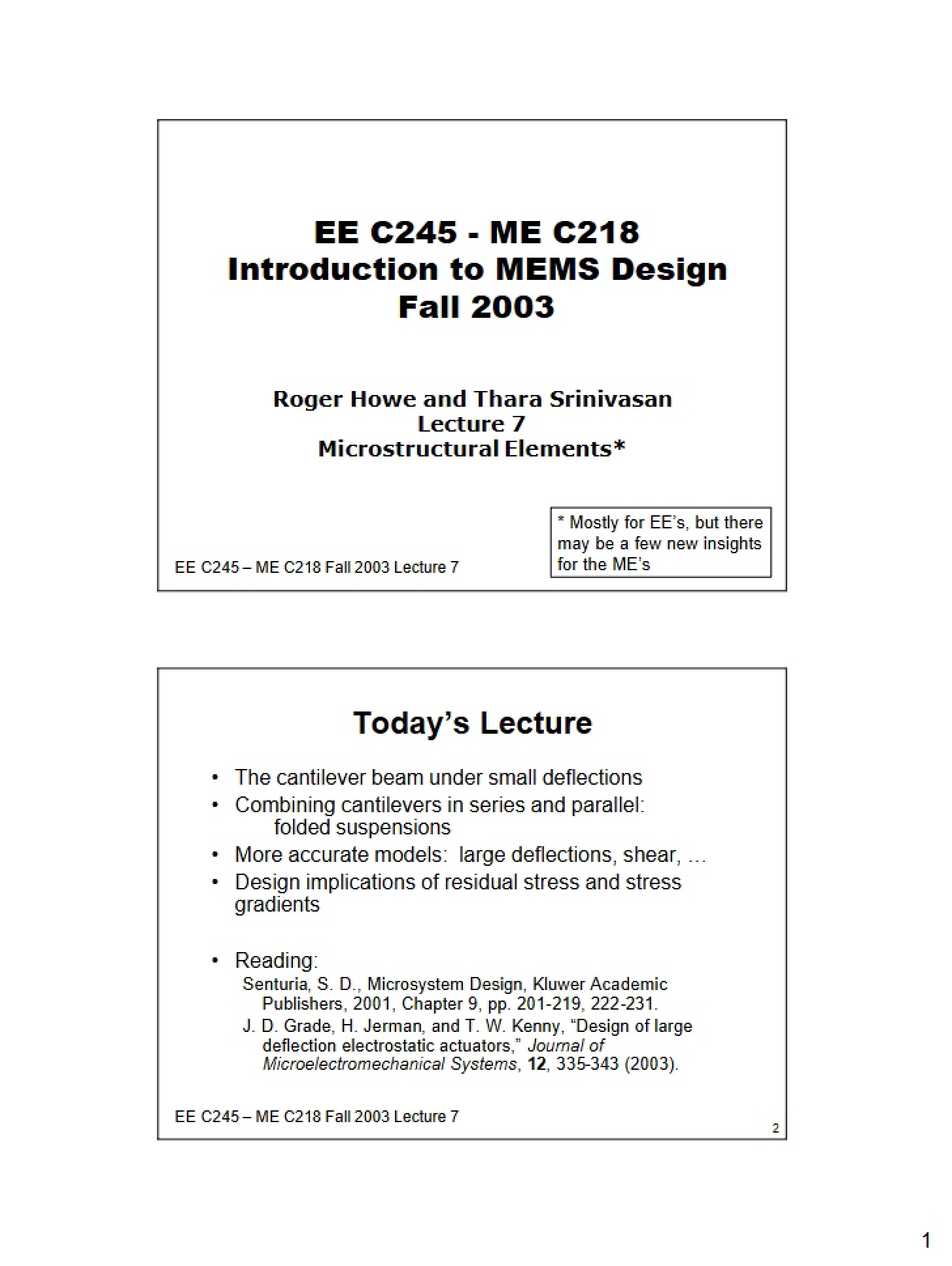Elements of Microstructure