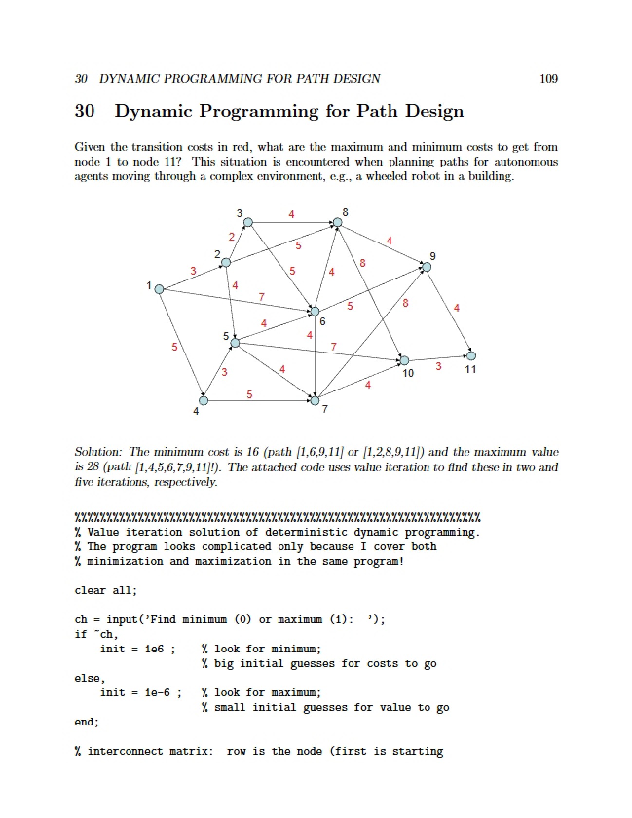 Path Design Dynamic Programming