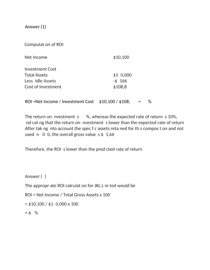 Accounting Report