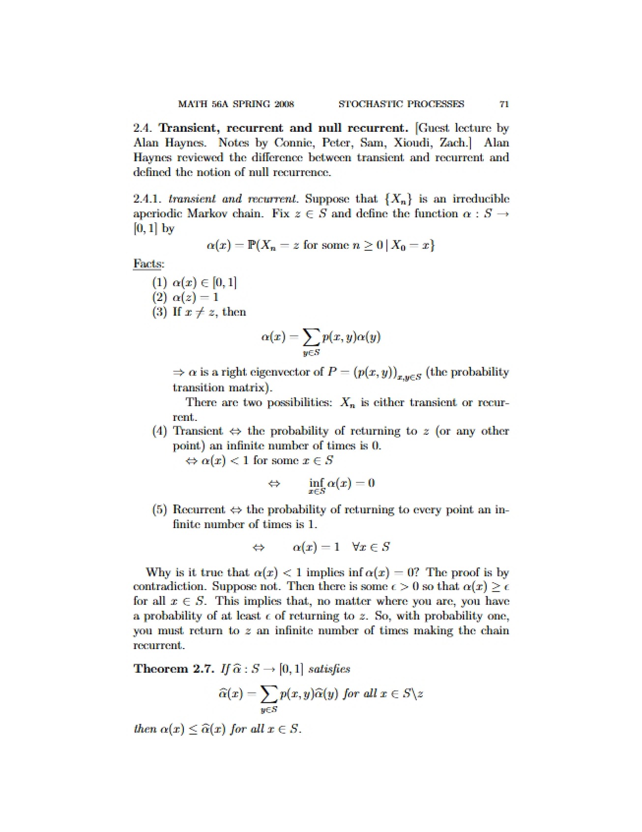 Stochastic Processes Item 71