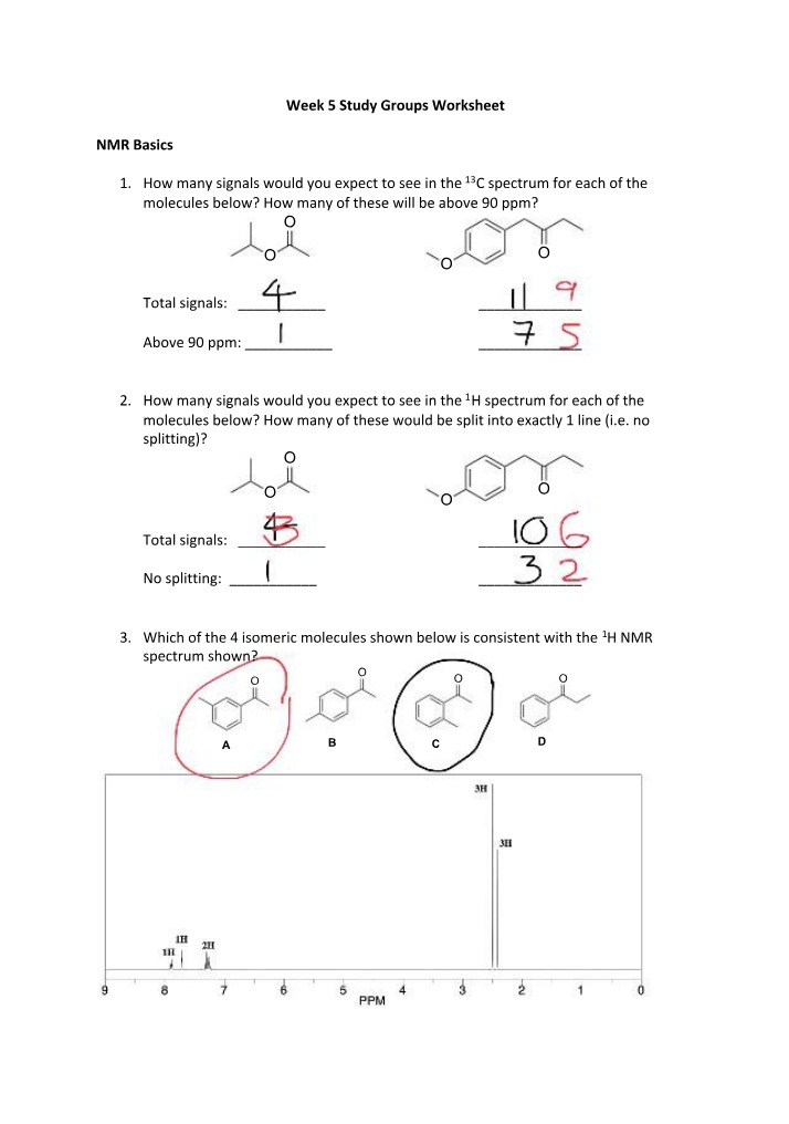 NMR Basics - Interpreting Building Fragments