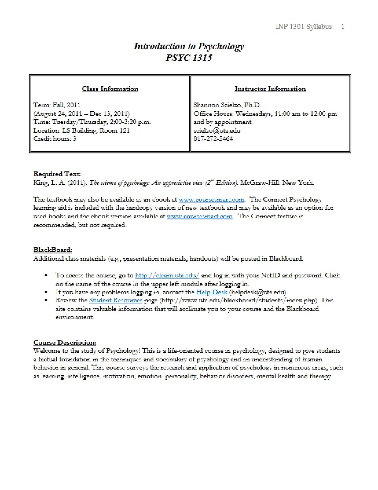 Academic Syllabus