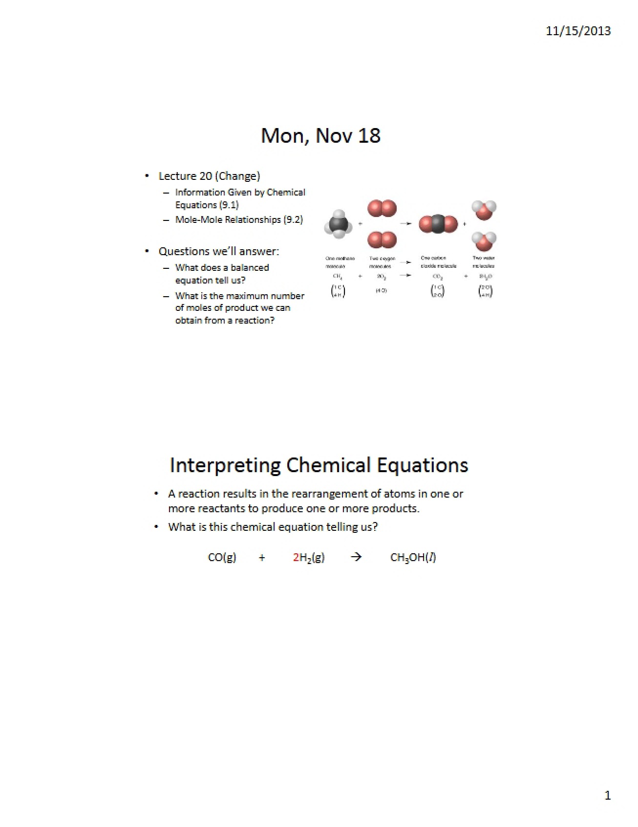 Lecture 20 Relationships (Mole to Mole)