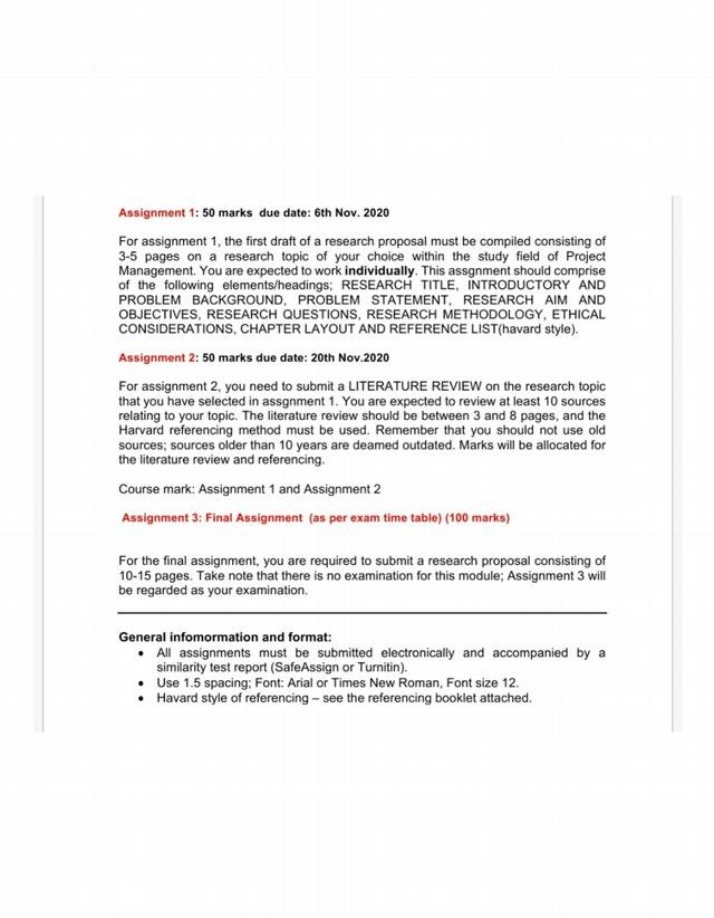 Research Proposal - Project Management Guide